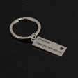 Fashion Keyring Gifts Engraved Drive Safe I Need You Here With Me Keychain Couples Boyfriend Girlfriend Jewelry Key Chain(Silver) - free shipping - PMC TechLife - Order now!