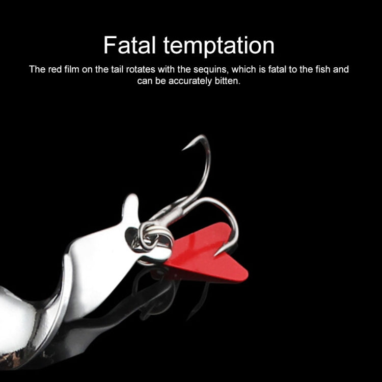 Rotating Metal Spinner Fishing Lure Hard Baits Fish Hook Tackle, Weight:21g - Fishing Hooks by PMC TechLife | Online Shopping South Africa | PMC TechLife | Buy Now Pay Later Mobicred