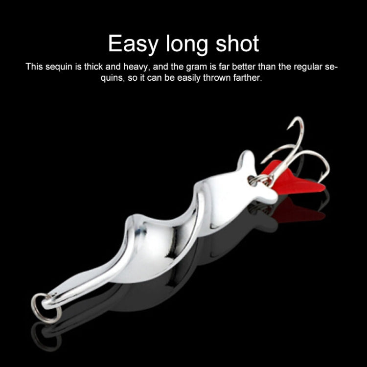 Rotating Metal Spinner Fishing Lure Hard Baits Fish Hook Tackle, Weight:21g - Fishing Hooks by PMC TechLife | Online Shopping South Africa | PMC TechLife | Buy Now Pay Later Mobicred