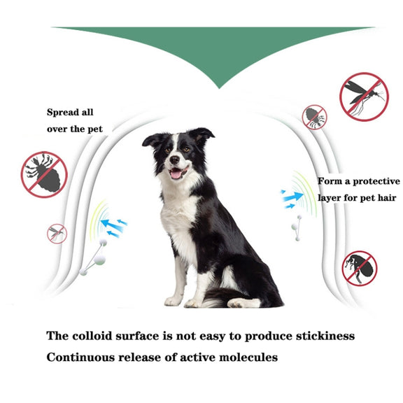 Pet Flea & Anti-Lice Collar Pet In Vitro Insect Repellent Ring, Size:Small Dog/38cm