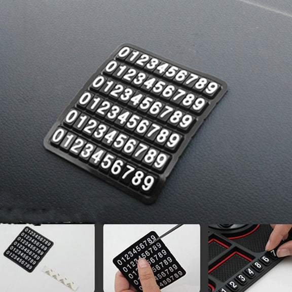 Car Interior Car Multifunctional Instrument Panel Storage Pad Car Phone Bracket Anti-slip Pad With Stop, Style:Rotating Black Circle