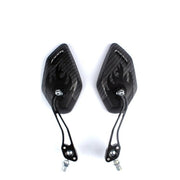 Mountain Bike Carbon Pattern Rearview Mirror Riding Equipment 3K Pattern Plane Mirror Reflector