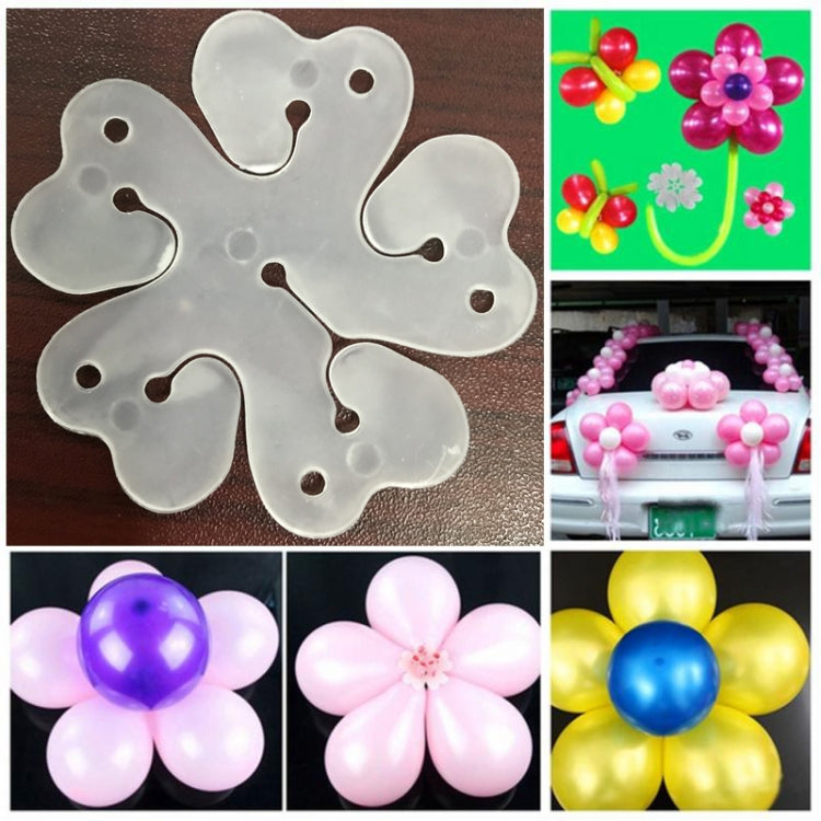 50 PCS Flower Balloons Decoration Accessories Plum Clip Birthday Wedding Party Plastic Balloon Clip - Balloons by PMC TechLife | Online Shopping South Africa | PMC TechLife
