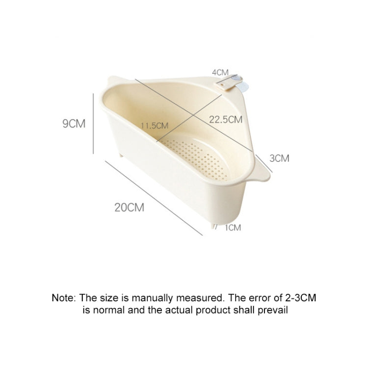 Kitchen Vegetable Rack Household Sink Drain Rack Triangle Storage Hanger Free Punch Tray Hanging Basket(Gray) - Filters by PMC TechLife | Online Shopping South Africa | PMC TechLife