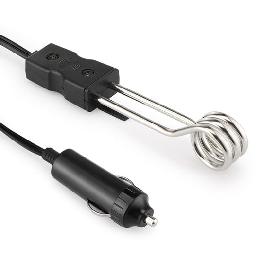 Portable 12V/24V Electric Car Boiled Immersion Water Heater Traveling Camping Picnic, Voltage:24V(Black)