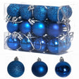 1 Box 3cm Home Christmas Tree Decor Ball Bauble Hanging Xmas Party Ornament Decorations(blue) - Christmas Ornaments by PMC TechLife | Online Shopping South Africa | PMC TechLife | Buy Now Pay Later Mobicred
