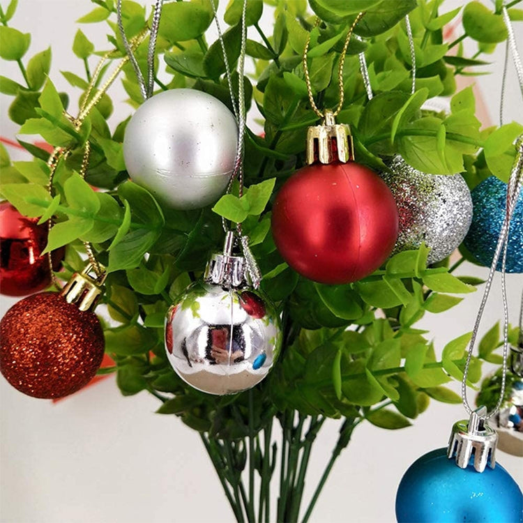 1 Box 3cm Home Christmas Tree Decor Ball Bauble Hanging Xmas Party Ornament Decorations(blue) - Christmas Ornaments by PMC TechLife | Online Shopping South Africa | PMC TechLife | Buy Now Pay Later Mobicred
