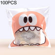 100 PCS Cute Big Teech Mouth Monster Plastic Bag Wedding Birthday Cookie Candy Gift OPP Packaging Bags, Gift Bag Size:10x10cm(Pink) - free shipping - PMC TechLife - Order now!