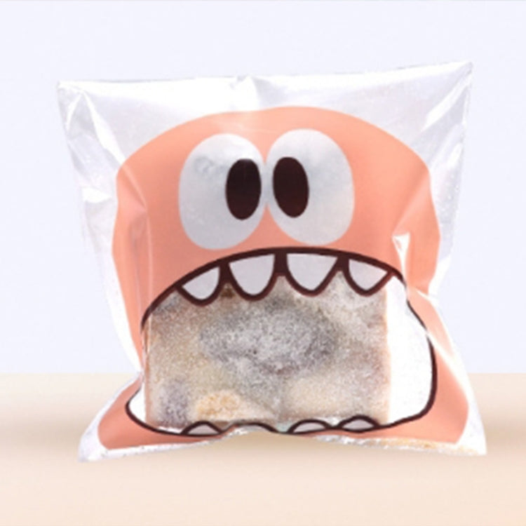 100 PCS Cute Big Teech Mouth Monster Plastic Bag Wedding Birthday Cookie Candy Gift OPP Packaging Bags, Gift Bag Size:10x10cm(Pink) - free shipping - PMC TechLife - Order now!