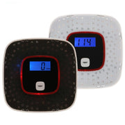 Carbon Monoxide Detector Gas Alarm Sensor Poisoning Gas Tester Human Voice Warning Detector with LCD Display(Black)