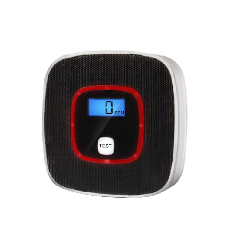 Carbon Monoxide Detector Gas Alarm Sensor Poisoning Gas Tester Human Voice Warning Detector with LCD Display(White) - Smoke Gas Detector by PMC TechLife | Online Shopping South Africa | PMC TechLife