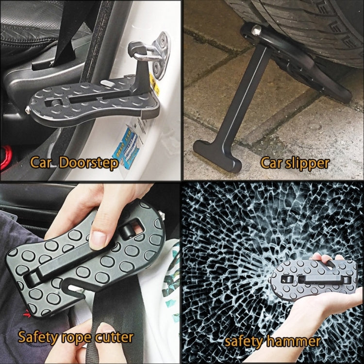 Car Doorstep Vehicle Rooftop Roof Rack Assistance Easy Install The Door Step Hooked On Car Truck SUV Portable Safety Hammer - Emergency Hammer by PMC TechLife | Online Shopping South Africa | PMC TechLife