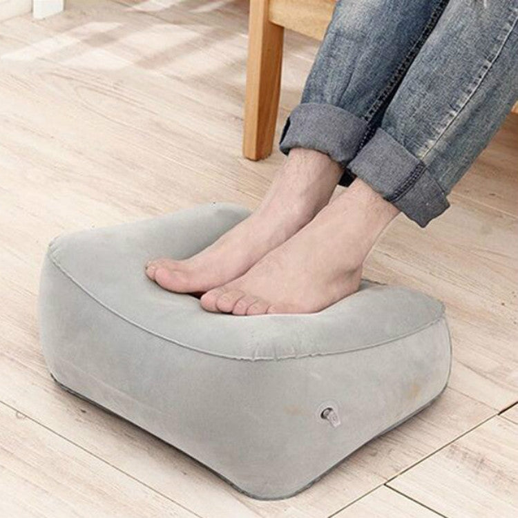 Travel Portable Inflatable Foot Rest Pilllow Mat Pad, Size:38x29cm(Gray Blue) - free shipping - PMC TechLife - Order now!