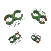 50 PCS Rotary Buckle Gardening Plastic Bracket Support Universal Tube Clamp Plastic Buckle, Size:16 mm Diameter Pillar(Green)