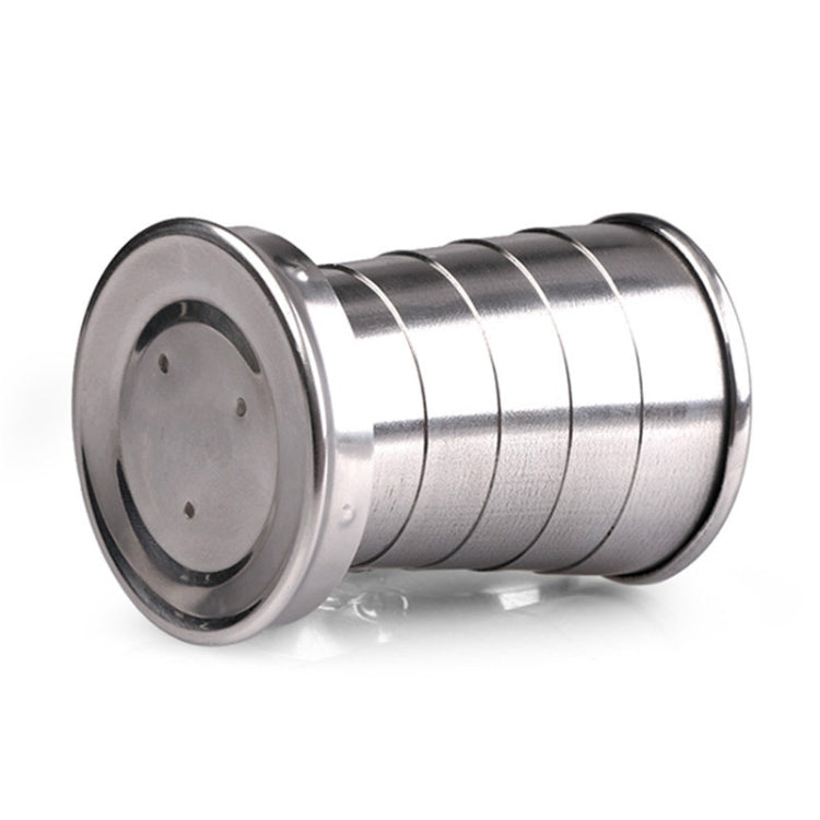 Stainless Steel Camping Folding Cup Traveling Outdoor Camping Hiking Mug Portable Collapsible Cup L 250ML - Cookwares & Tablewares by PMC TechLife | Online Shopping South Africa | PMC TechLife