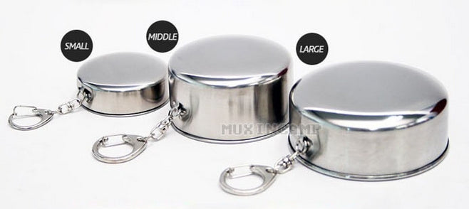Stainless Steel Camping Folding Cup Traveling Outdoor Camping Hiking Mug Portable Collapsible Cup L 250ML - Cookwares & Tablewares by PMC TechLife | Online Shopping South Africa | PMC TechLife
