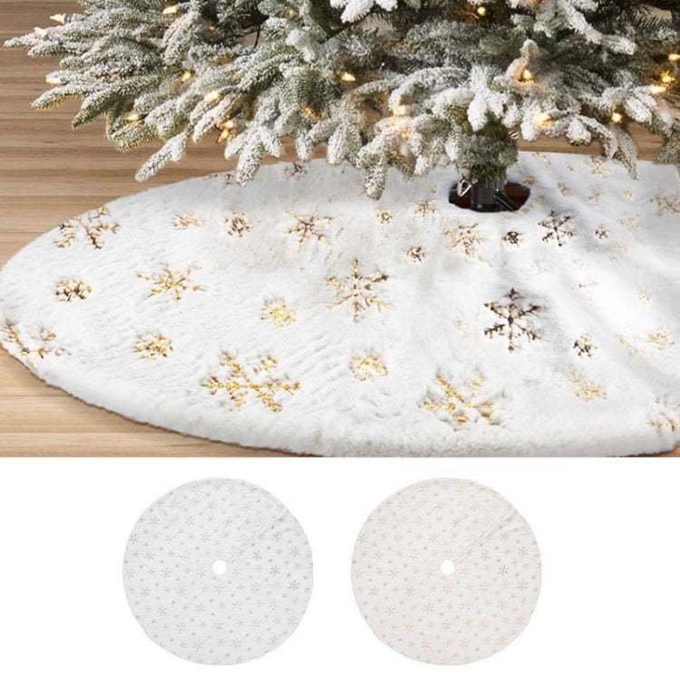 Christmas Tree Plush Sequin Embroidered Bottom Decorative Skirt, Size:90cm(Silver) - free shipping - PMC TechLife - Order now!