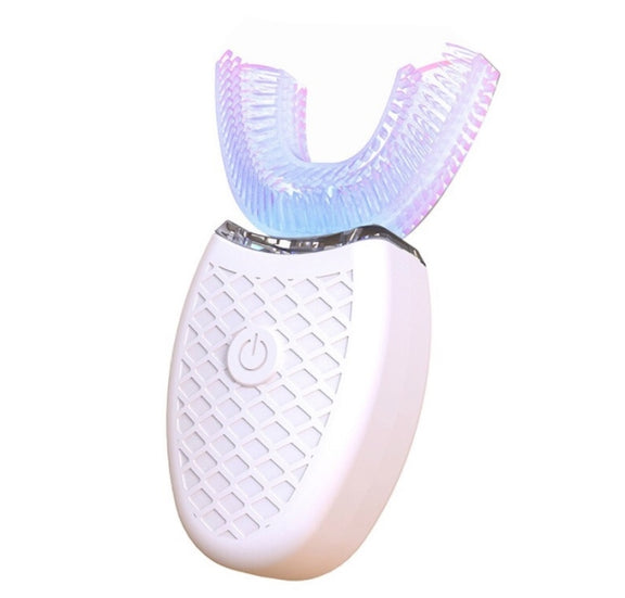 Lazy U-shaped Mouth Whitening Tooth Electric Toothbrush(White)