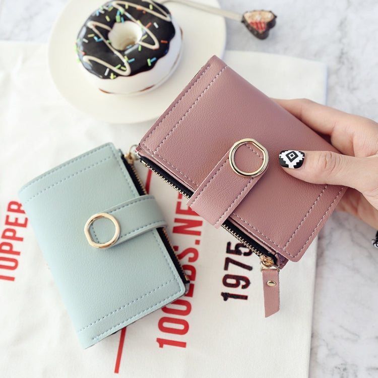 Women Wallets Small Fashion Leather Purse Ladies Card Bag For Female Purse Money Clip Wallet(Light Pink) - Wallets by PMC TechLife | Online Shopping South Africa | PMC TechLife