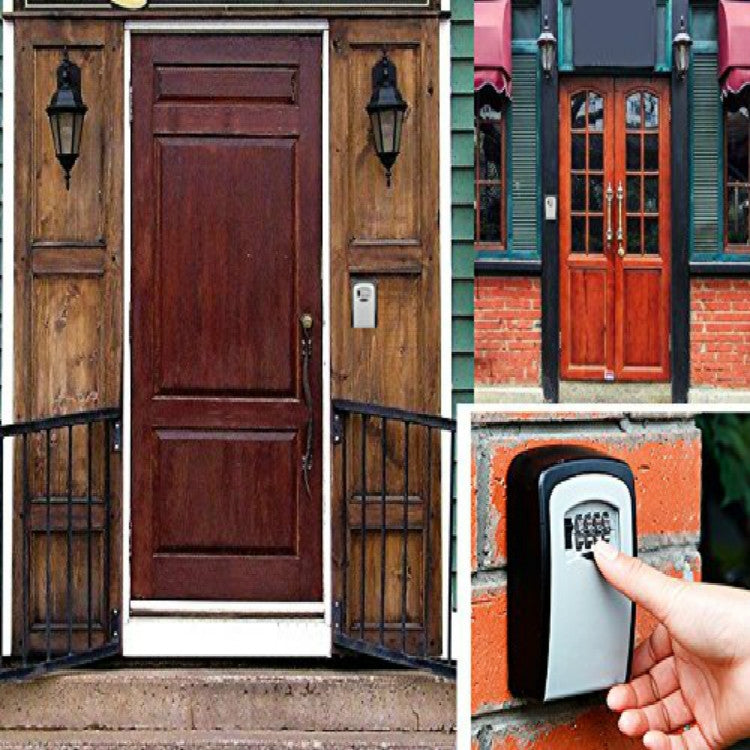 Safety Home Durable Storage Box Key Hider 4 Digit Security Secret Code Lock Wall Mounted Combination Password Keys Box - free shipping - PMC Jewellery - Order now!