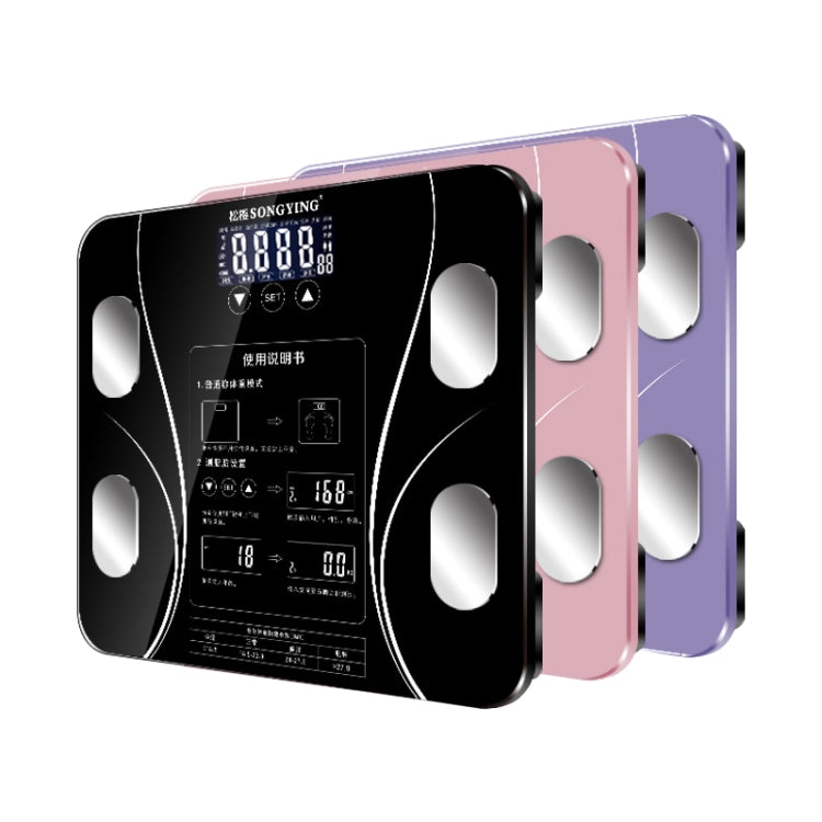 LCD Display Body Electronic Smart Weighing Scales Bathroom Scale Digital Human Weight Scales(Black) - free shipping - PMC TechLife - Order now!