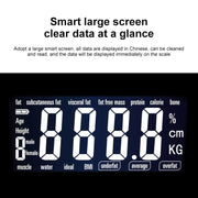 LCD Display Body Electronic Smart Weighing Scales Bathroom Scale Digital Human Weight Scales(Black)