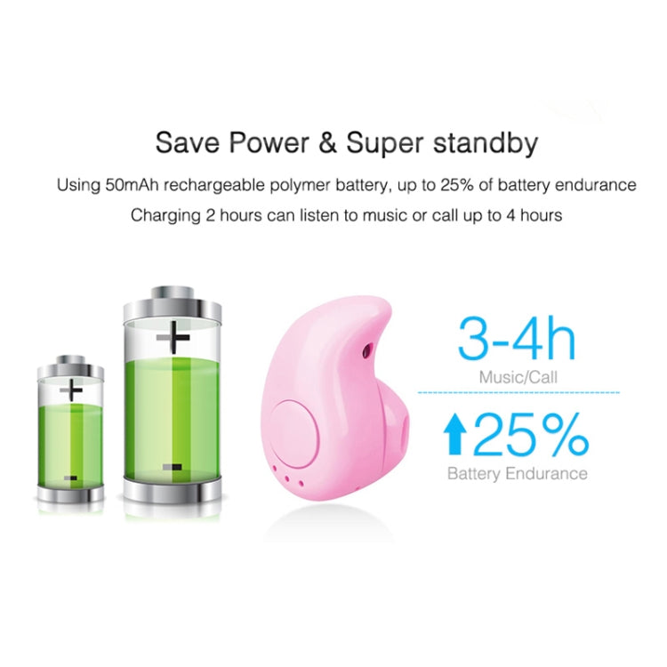 S530 Mini In-ear Sport Handsfree Wireless Bluetooth Earphone, with Microphone(white) - Bluetooth Earphone by PMC TechLife | Online Shopping South Africa | PMC TechLife