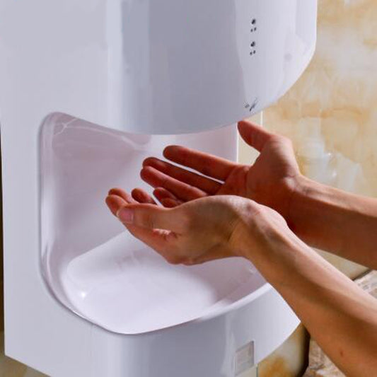 MODUN High Speed Fully Automatic Induction Intelligence Hand Dryer Hot and Cold Hand Dryer for Toilet, size:250*165*470MM(white) - free shipping - PMC Jewellery - Order now!