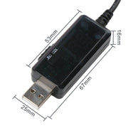 USB Boost Cable 5V Step Up to 9V 12V Adjustable Voltage Converter 1A Step-up Volt Transformer DC Power Regulator with Switch EU
