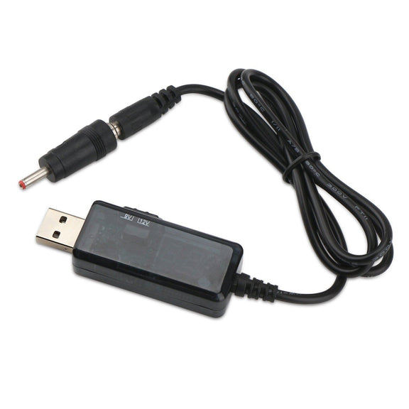 USB Boost Cable 5V Step Up to 9V 12V Adjustable Voltage Converter 1A Step-up Volt Transformer DC Power Regulator with Switch EU
