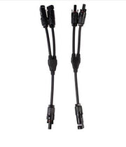 1 Pair MC4 Branch Y Adapter Connectors M/M/F and F/F/M for Solar Panels Cable(mc4)