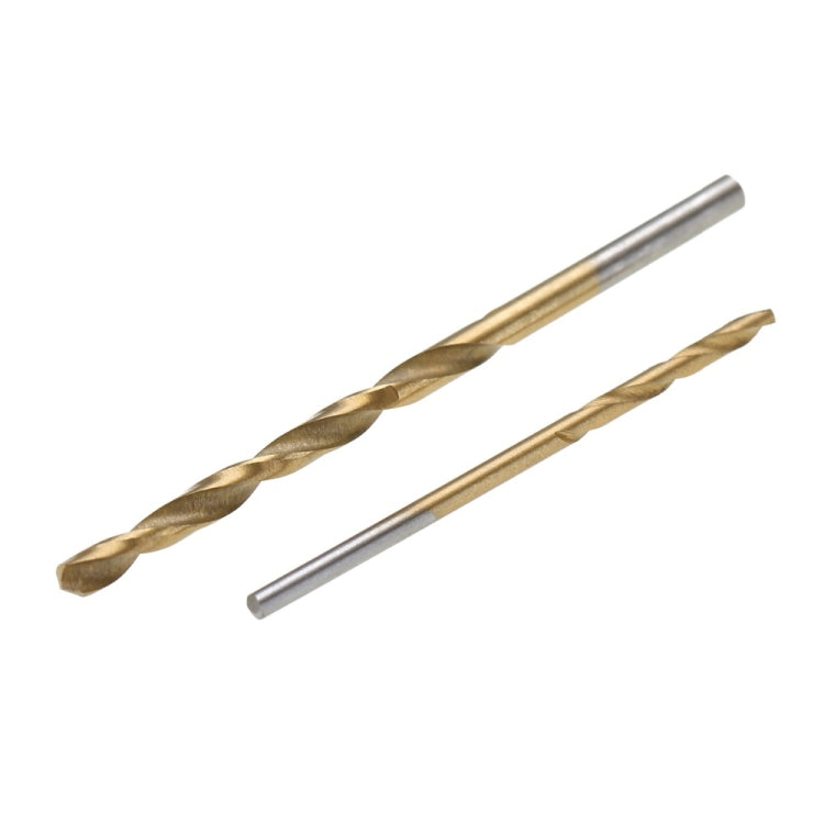 50 PCS/Set Titanium Coated Drill Bits High Speed Steel Drill Bit Set Power Drilling Tools - Drill & Drill Bits by PMC TechLife | Online Shopping South Africa | PMC TechLife