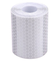 Car Motorcycles Reflective Material Tape Sticker  Safety Warning Tape Reflective Film(White)