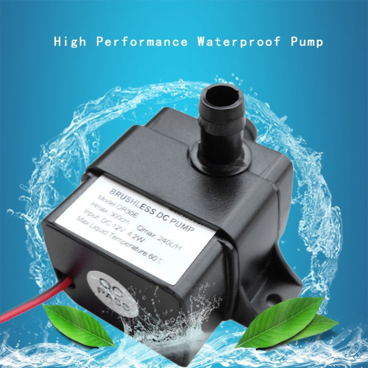 240L/H Ultra-quiet Flow Rate Water-resistant Brushless Pump Mini Submersible Water Pump