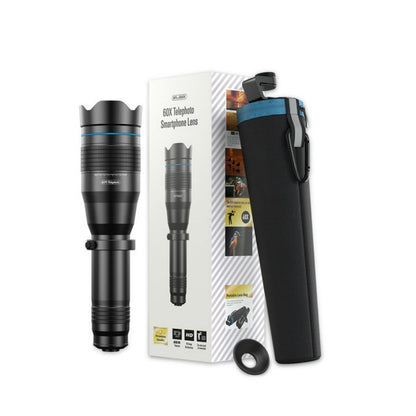 APEXEL APL-JS60XJJ09 All Metal 60X HD External Magnifying Telescope Universal Telephoto Mobile Phone Lens - free shipping - PMC Jewellery - Order now!