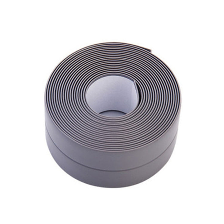 Durable PVC Material Waterproof Mold Proof Adhesive Tape  Kitchen Bathroom Wall Sealing Tape, Width:3.8cm x 3.2m(Grey) - Adhesives & Sealers by PMC Jewellery | Online Shopping South Africa | PMC Jewellery | Buy Now Pay Later Mobicred