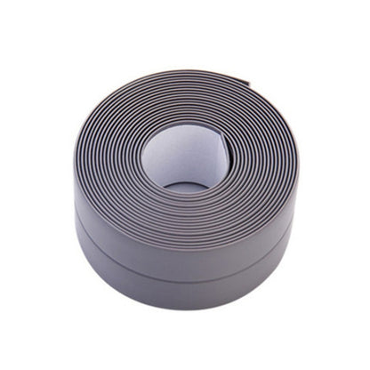 Durable PVC Material Waterproof Mold Proof Adhesive Tape  Kitchen Bathroom Wall Sealing Tape, Width:3.8cm x 3.2m(Grey) - Adhesives & Sealers by PMC Jewellery | Online Shopping South Africa | PMC Jewellery | Buy Now Pay Later Mobicred