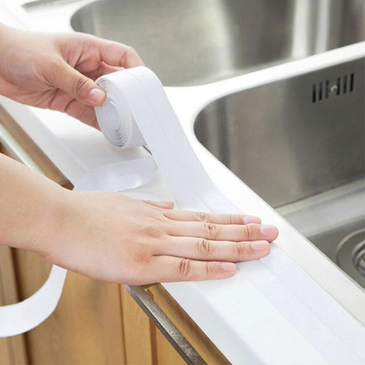 Durable PVC Material Waterproof Mold Proof Adhesive Tape  Kitchen Bathroom Wall Sealing Tape, Width:3.8cm x 3.2m(Grey) - Adhesives & Sealers by PMC Jewellery | Online Shopping South Africa | PMC Jewellery | Buy Now Pay Later Mobicred