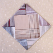 Multicolor Plaid Stripe Men Pocket Squares Business Chest Towel Handkerchiefs  100% Cotton(Random Color)