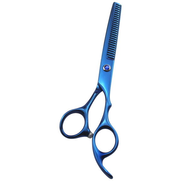 Professional Hair Cutting Scissor Hairdressing Kit Thinning Scissors Barber(Blue Thinning���SXLC-604T))