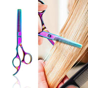 Professional Hair Cutting Scissor Hairdressing Kit Thinning Scissors Barber(Purple Thinning���SXLC-601T))