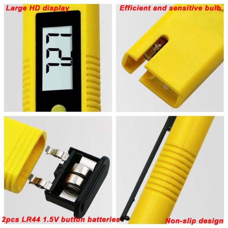 Portable High-precision PH Test Pen PH Acidity Meter PH Water Quality Detection Instrument(Yellow) - PH & Moisture Meter by PMC TechLife | Online Shopping South Africa | PMC TechLife