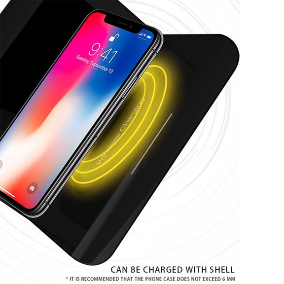 RT1 10W QI Universal Multi-function Mobile Phone Wireless Charger with Alarm Clock & Time / Calendar / Temperature Display(White)