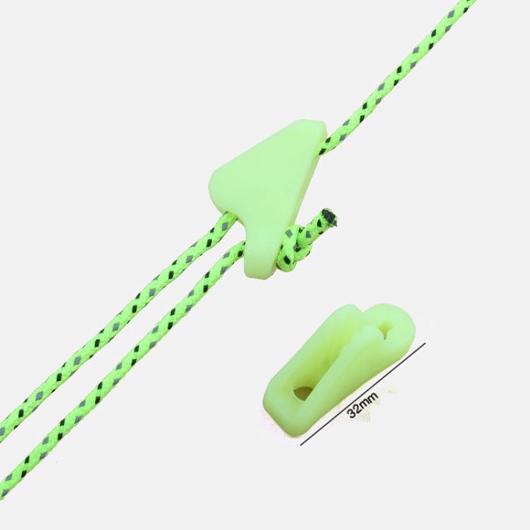 10 PCS Outdoor Luminous Rope Buckle Fluorescence Tent Triangle Buckle Alert Reminder Accidental Danger Tent Wind Rope Adjuster - Tents & Accessories by PMC TechLife | Online Shopping South Africa | PMC TechLife