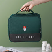 Thickened Large-Capacity Multifunctional Medicine Box Family Portable Storage Bag(Green)