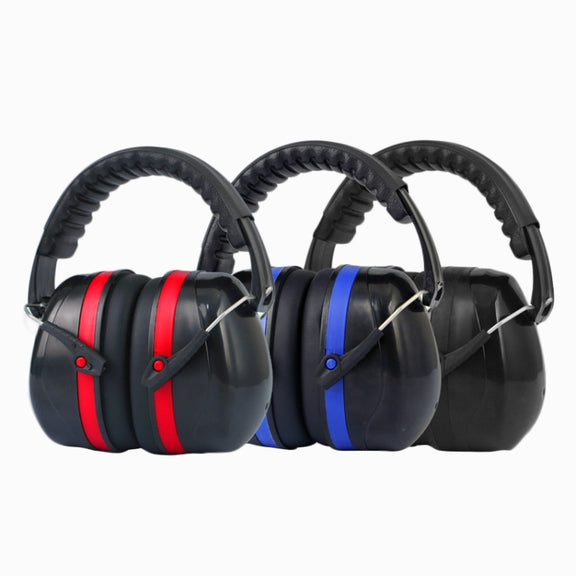 Soundproof Earmuffs Noise-Proof Sleep Earmuffs Industrial Protective Earmuffs Ear Caps(Blue Black)