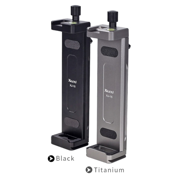 Xiletu Xj15 Live Broadcast Desktop Full Metal Tripod Mount Tablet Pc Phone Clamp With 1/4 Inch Screw Holes & Cold Shoe Base(Silver Grey)