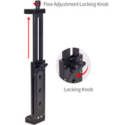 Xiletu Xj15 Live Broadcast Desktop Full Metal Tripod Mount Tablet Pc Phone Clamp With 1/4 Inch Screw Holes & Cold Shoe Base(Black)