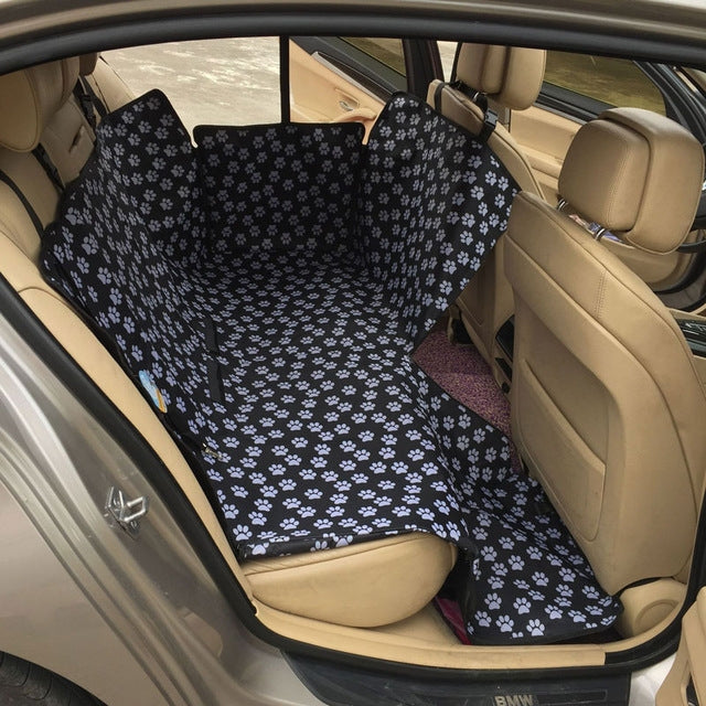 Waterproof Rear Back Pet Dog Car Seat Cover Mats Hammock Protector With Safety Belt, Size:130x150x38cm(Black) - Seat Accessories by PMC TechLife | Online Shopping South Africa | PMC TechLife