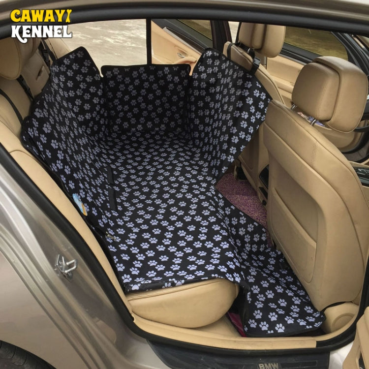 Waterproof Rear Back Pet Dog Car Seat Cover Mats Hammock Protector With Safety Belt, Size:130x150x38cm(Black) - Seat Accessories by PMC TechLife | Online Shopping South Africa | PMC TechLife